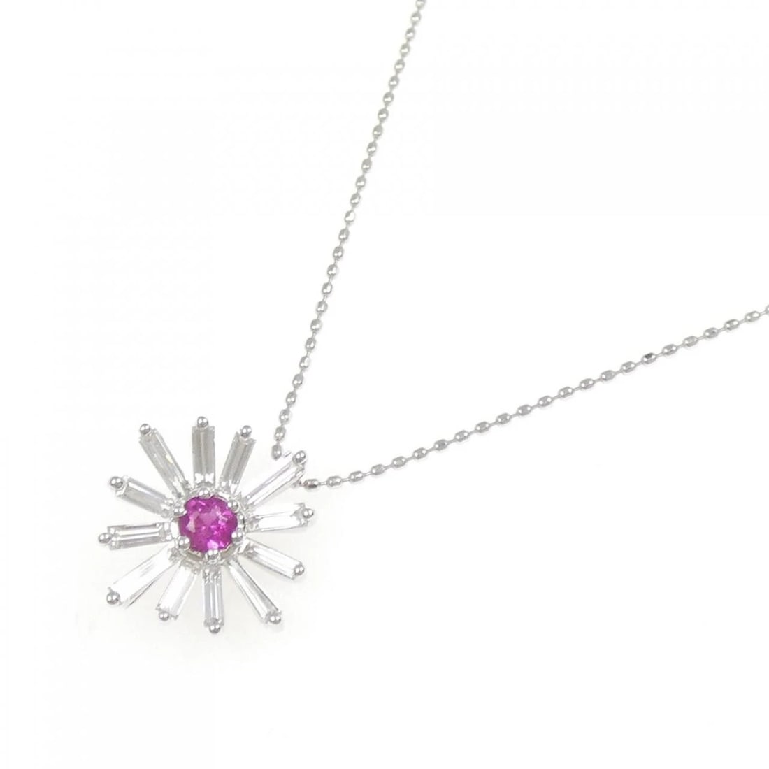 K18WG RUBY NECKLACE - 2