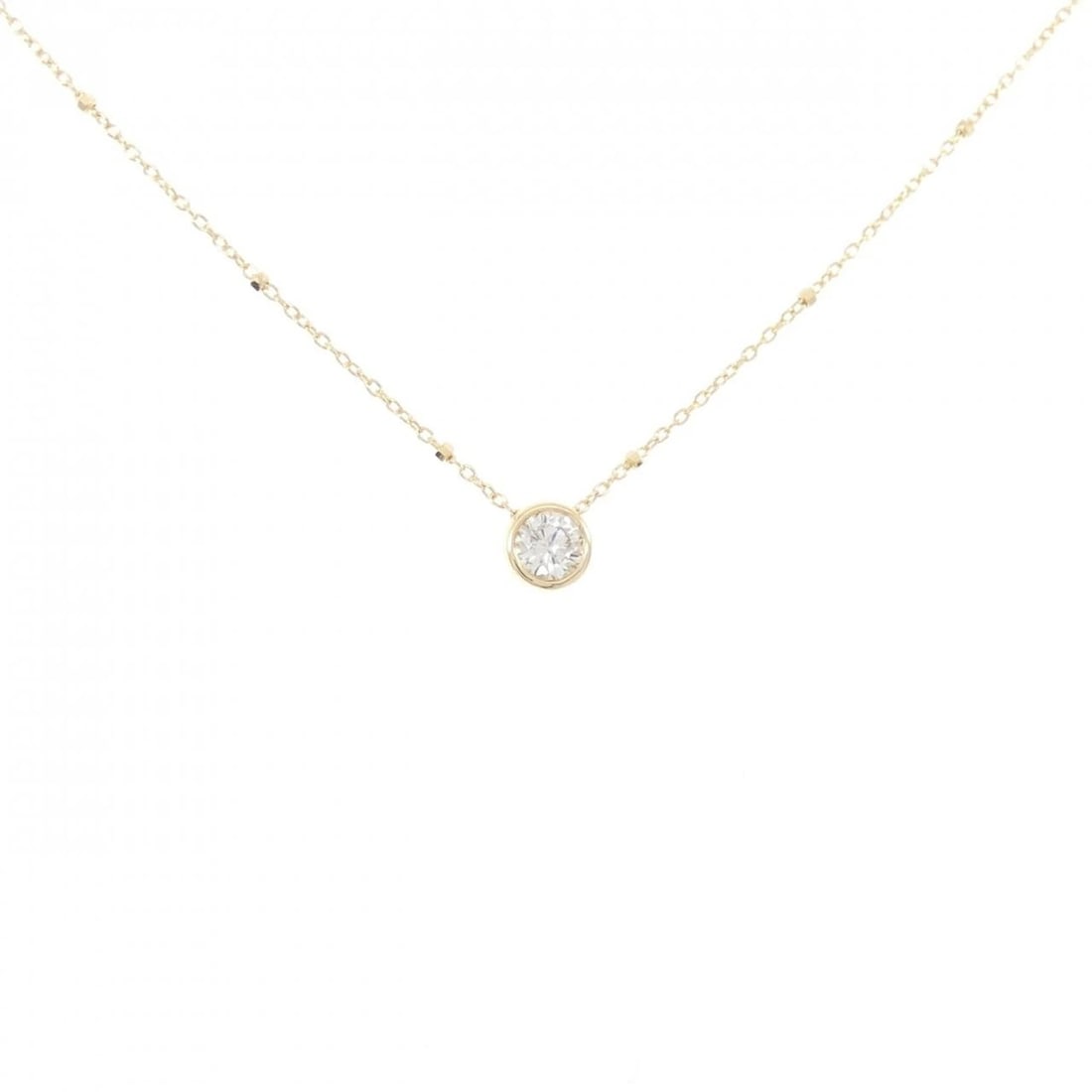 K18YG DIAMOND NECKLACE: K18YG Diamond Necklace Brand: Unbranded Type/Style: Diamond Necklace Material: K18YG, Color: YG Size: Size Length 71-81cm Accessories: None Accessories Notice: When purchasing pre-owned goods, please