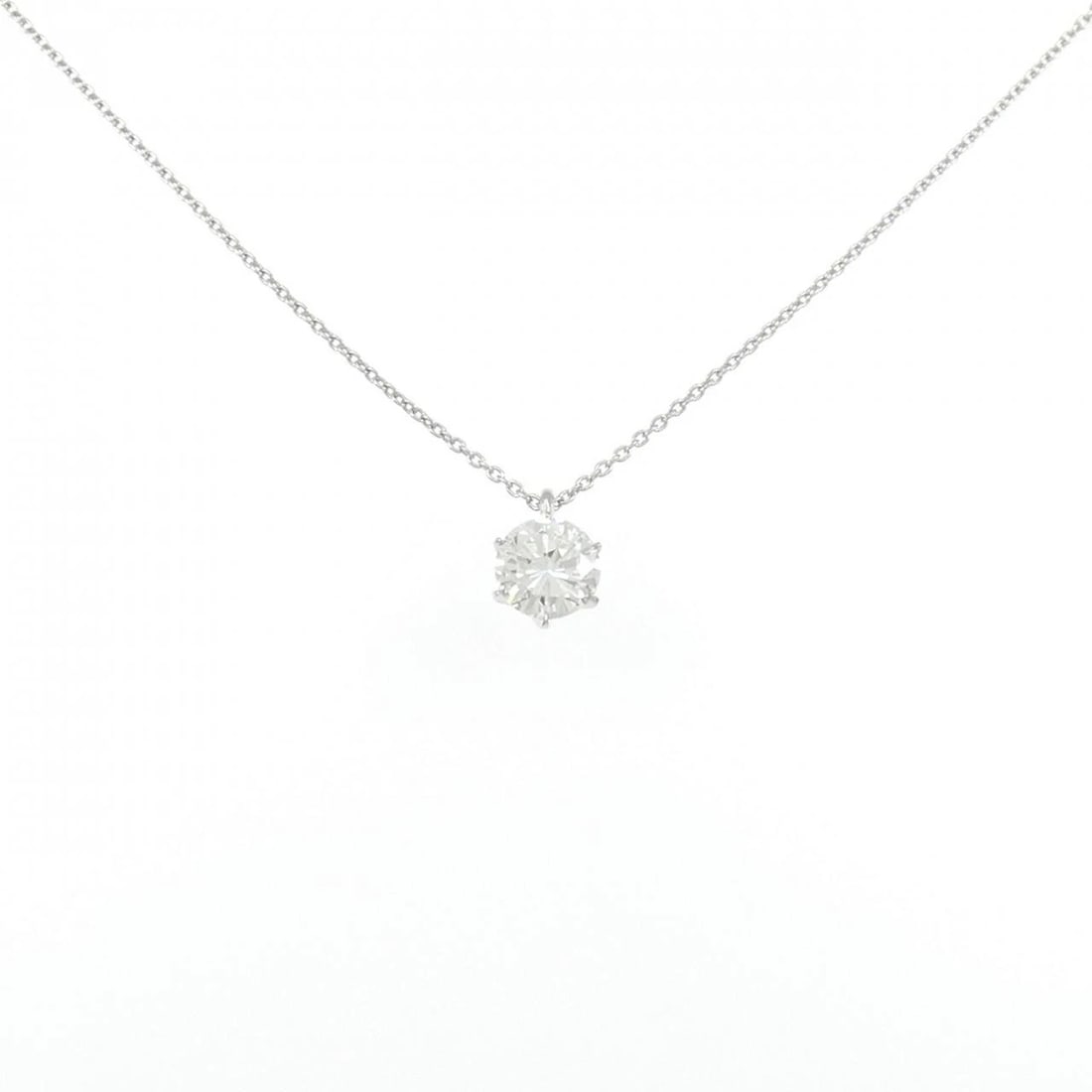 PT900/PT850 DIAMOND NECKLACE: PT900/PT850 Diamond Necklace Brand: Unbranded Type/Style: Necklace Material: PT900/PT850, Color: PT Size: Size Length 45cm Accessories: None Accessories Notice: When purchasing pre-owned g