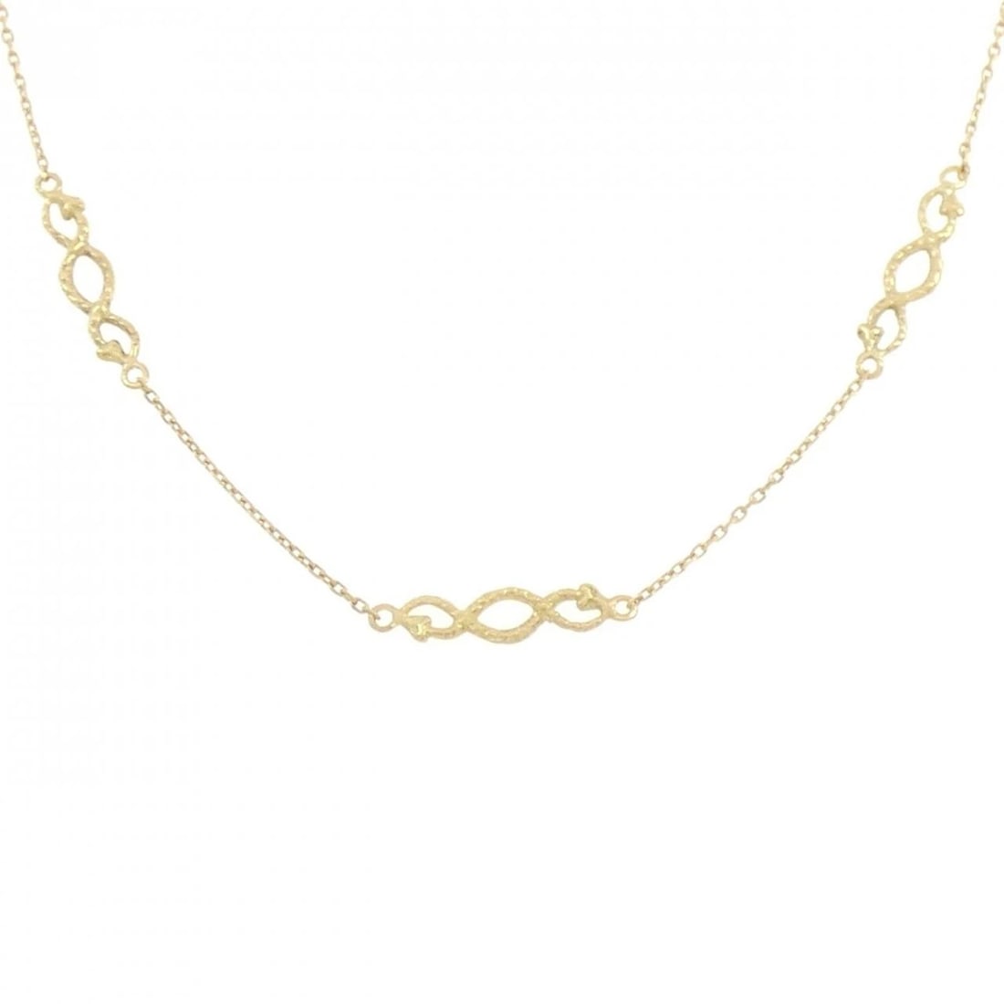 K18YG NECKLACE: K18YG Necklace Brand: Unbranded Type/Style: Necklace Material: K18YG, Color: YG Size: Size Length 40-45cm Accessories: None Accessories Notice: When purchasing pre-owned goods, please refer to the