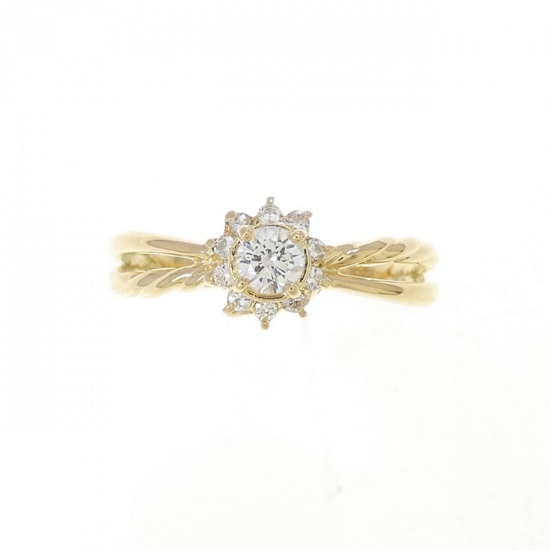K18YG DIAMOND RING - 2