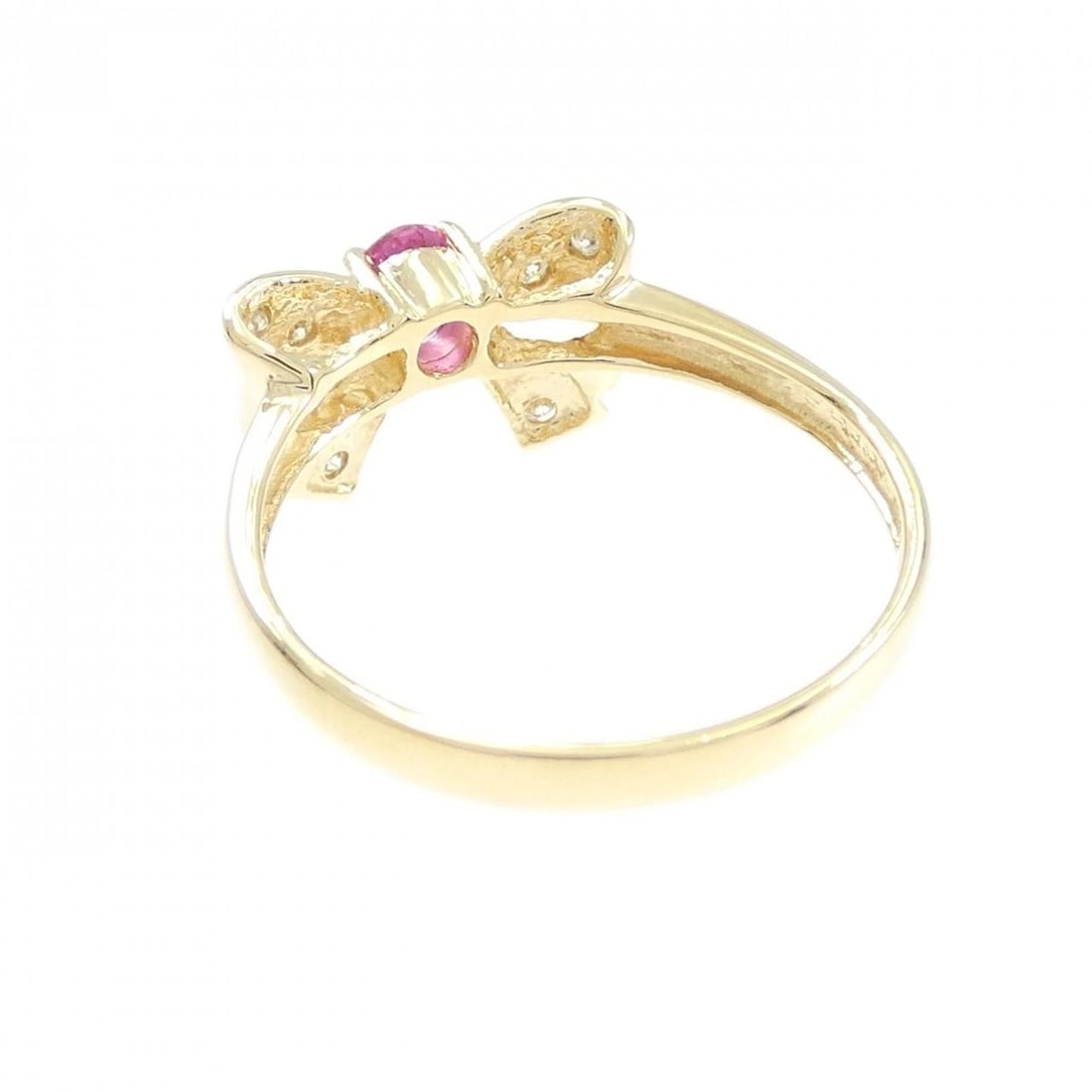 K18YG RIBBON RUBY RING - 3