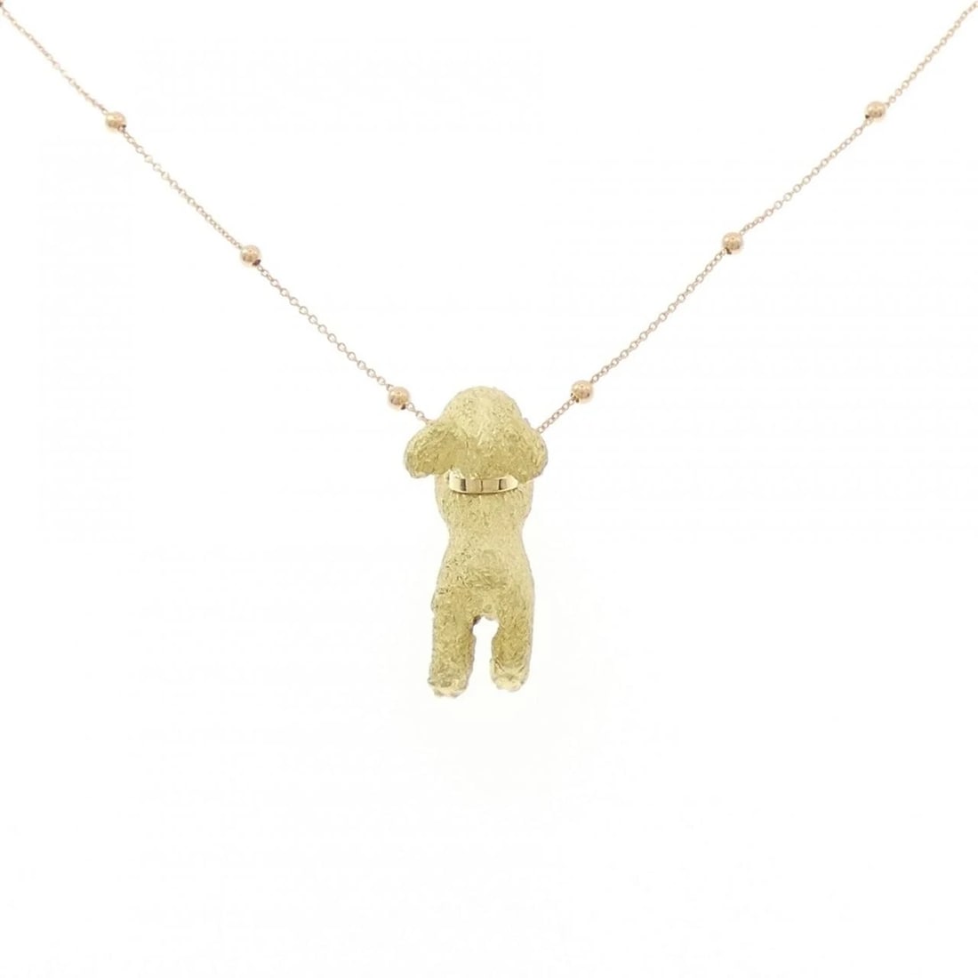 K18YG/K18PG DOG SAPPHIRE NECKLACE: K18YG/K18PG Dog Sapphire Necklace Brand: Unbranded Type/Style: Sapphire Necklace Material: K18YG/K18PG, Color: YG PG Size: Size Length 45cm Accessories: None Accessories Notice: When purchasing