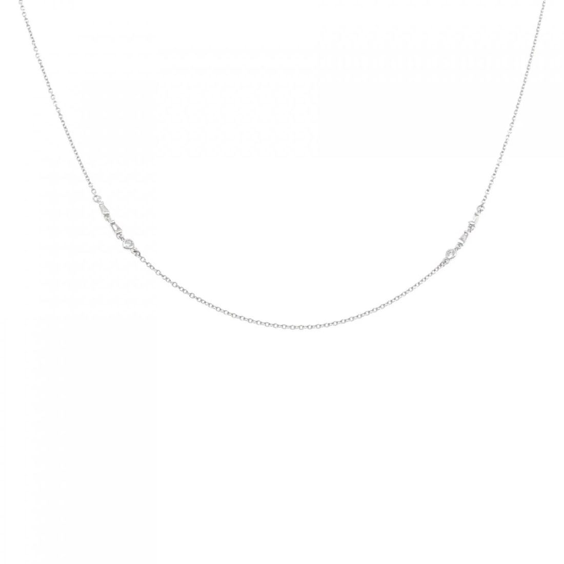 K18WG DIAMOND NECKLACE: K18WG Diamond Necklace Brand: Unbranded Type/Style: Diamond Necklace Material: K18 white gold, Color: Does Not Apply Size: Length: 52cm Accessories: None Accessories Notice: When purchasing pre-owned