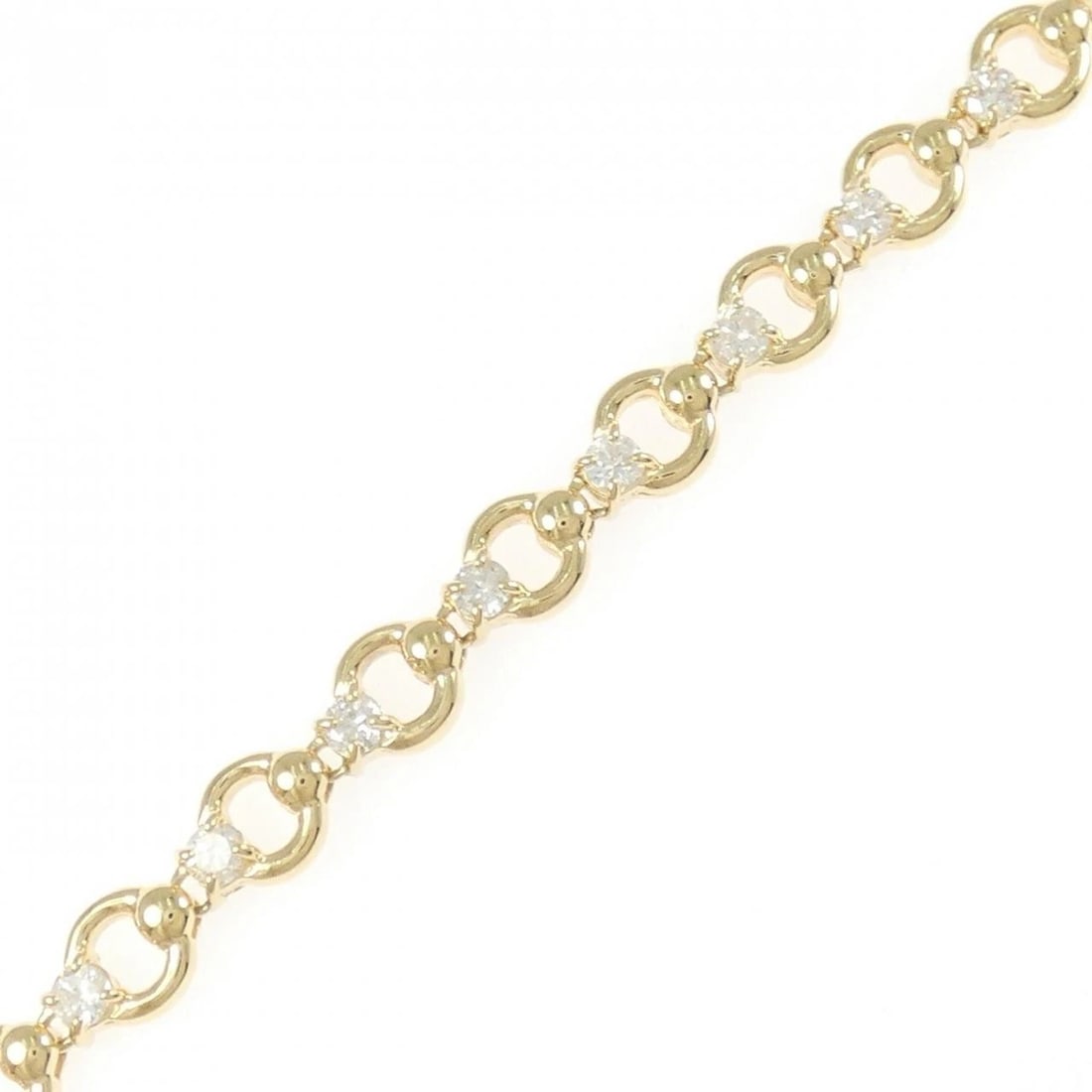 K18YG DIAMOND BRACELET: K18YG Diamond Bracelet Brand: Unbranded Type/Style: Diamond Bure Rubbed T Material: K18 yellow gold, Color: Does Not Apply Size: Lengt: 18cm Accessories: None Accessories Notice: When purchasing