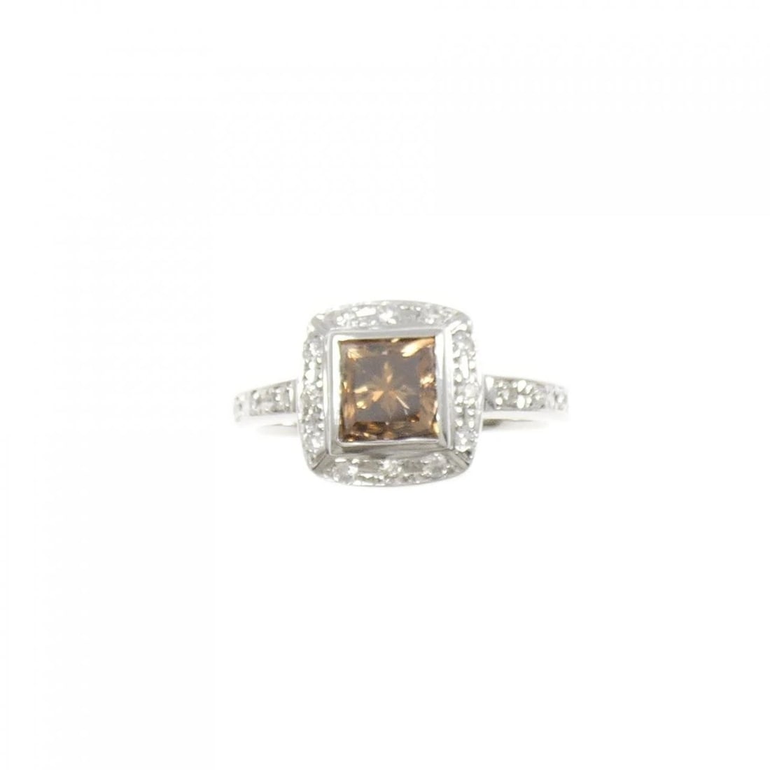 K18WG DIAMOND RING - 2