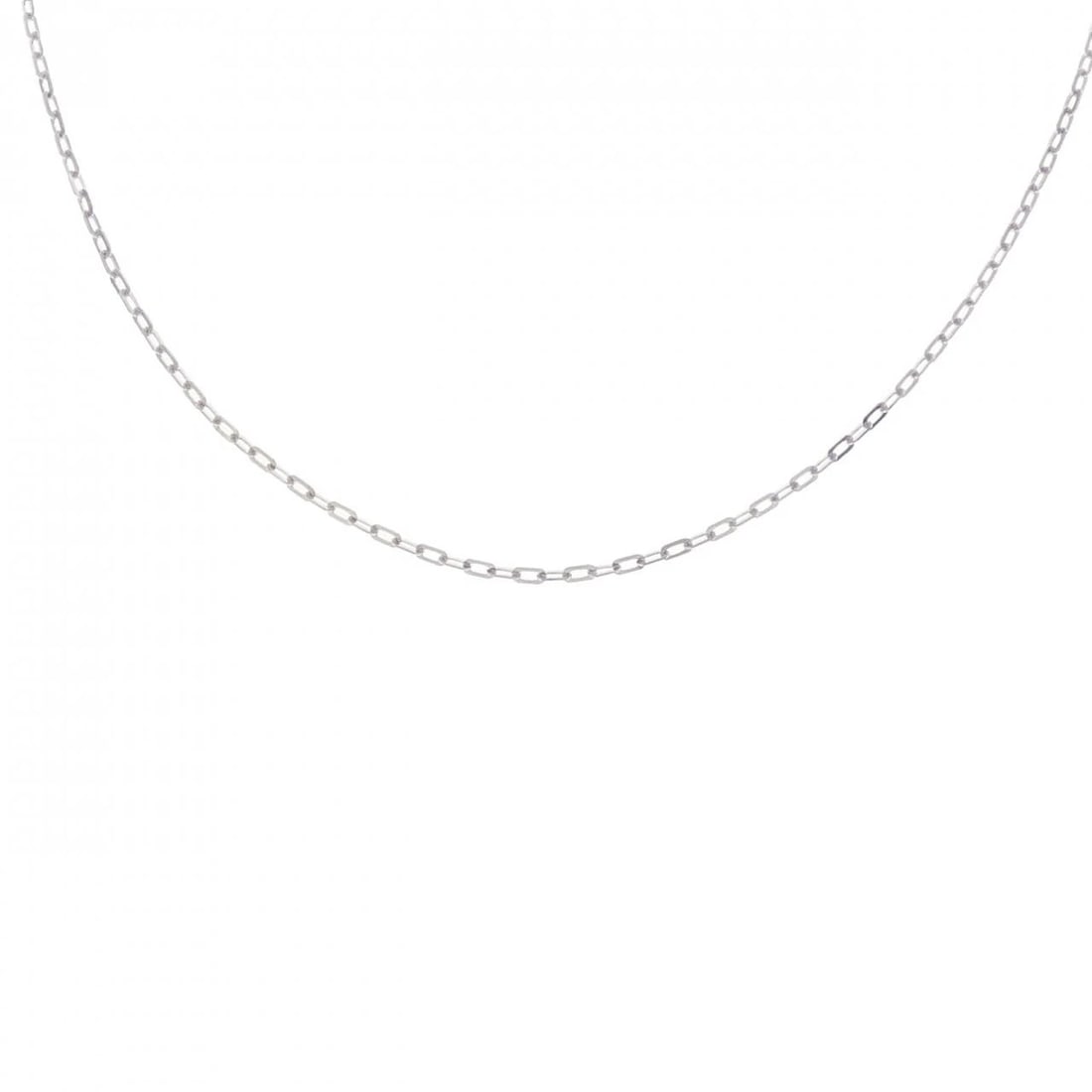 K18WG CHAIN NECKLACE: K18WG Chain Necklace Brand: Unbranded Type/Style: Necklace Material: K18 white gold, Color: Does Not Apply Size: Length: 45cm Accessories: None Accessories Notice: When purchasing pre-owne