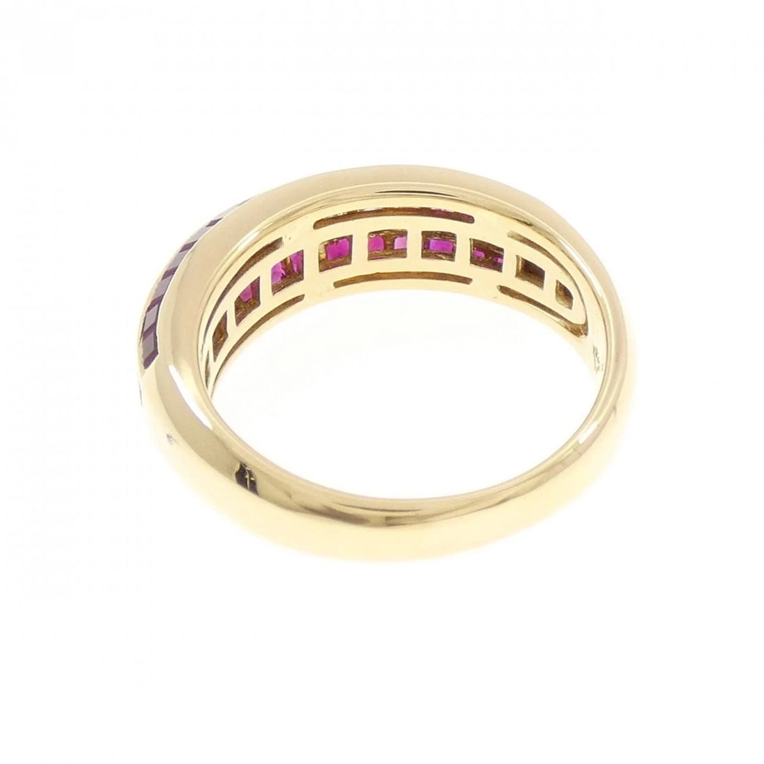 K18YG RUBY RING - 2