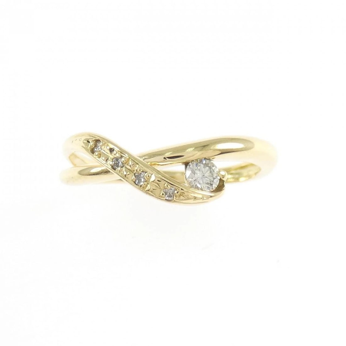 K18YG DIAMOND RING - 2