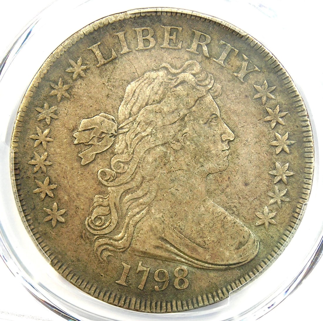 1798 SMALL EAGLE DRAPED BUST SILVER DOLLAR $1 COIN (1 of 5)