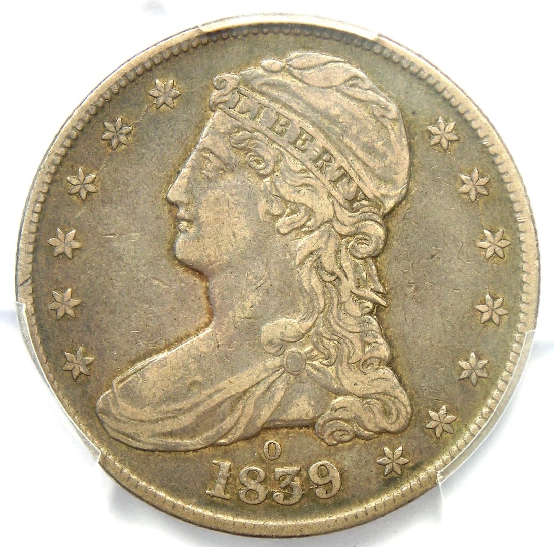 1839-O CAPPED BUST HALF DOLLAR 50C COIN (1 of 3)