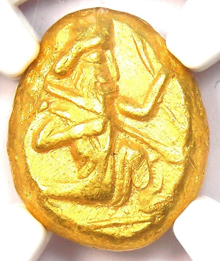 ACHAEMENID EMPIRE GOLD HERO AV DARIC BIBLE COIN: Achaemenid Empire Gold Hero AV Daric Bible Coin Year: 400 BC Denomination: Daric Country of Origin: Israel Accessories: None Accessories Notice: When purchasing pre-owned goods, please refer to the ph