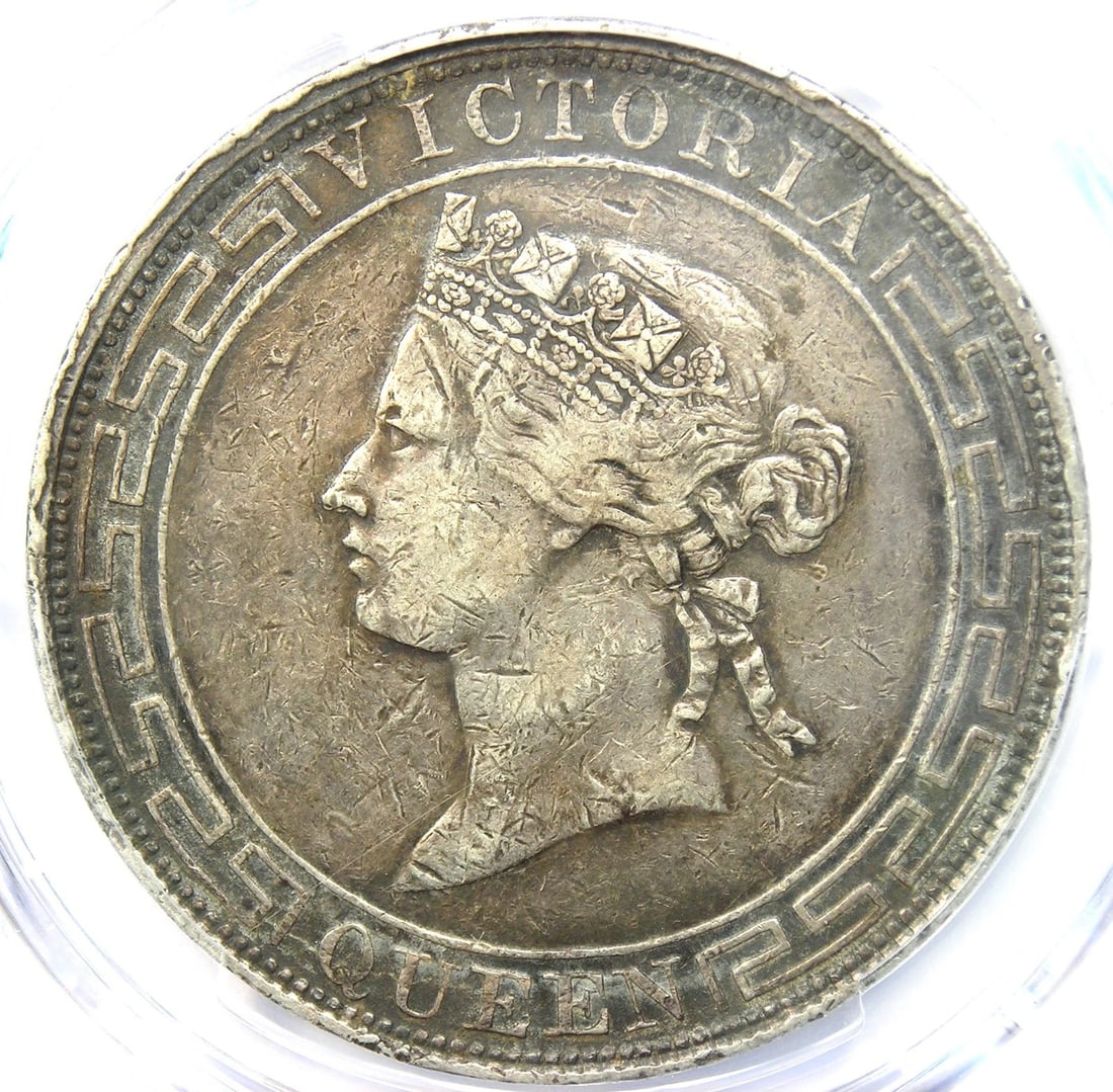 1868 CHINA HONG KONG VICTORIA DOLLAR COIN: 1868 China Hong Kong Victoria Dollar Coin Year : 1868 Denomination : 1 Dollar Country of Origin : China Accessories: None Accessories Notice: When purchasing pre-owned goods, please refer to the photo