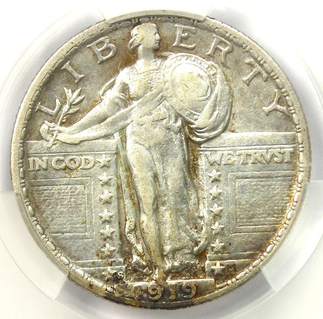 1919-S STANDING LIBERTY QUARTER 25C COIN: 1919-S Standing Liberty Quarter 25C Coin Year: 1919 Denomination: 25C Country of Origin: United States Accessories: None Accessories Notice: When purchasing pre-owned goods, please refer to the