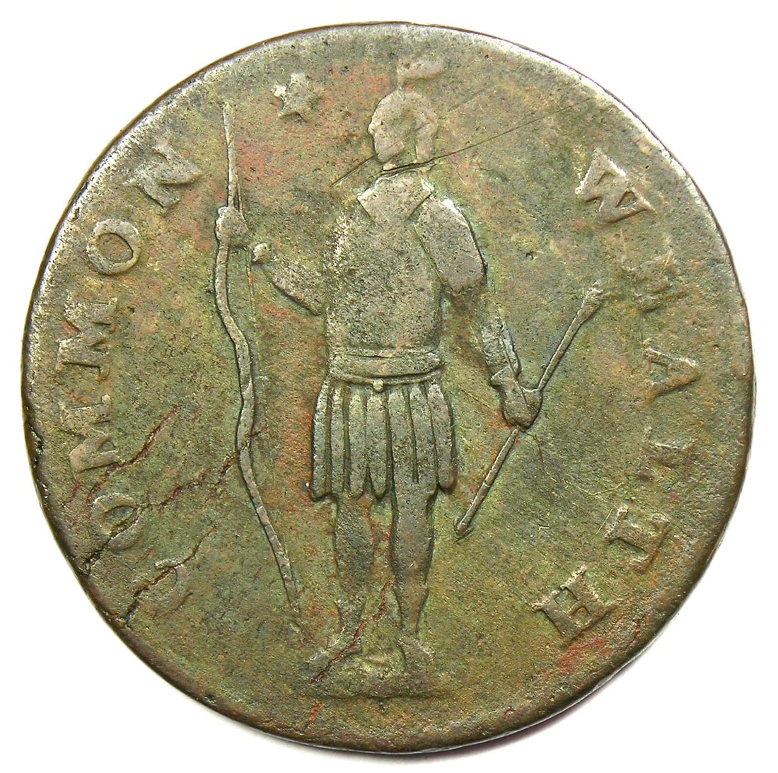 1788 MASSACHUSETTS CENT COLONIAL COPPER COIN (1 of 2)