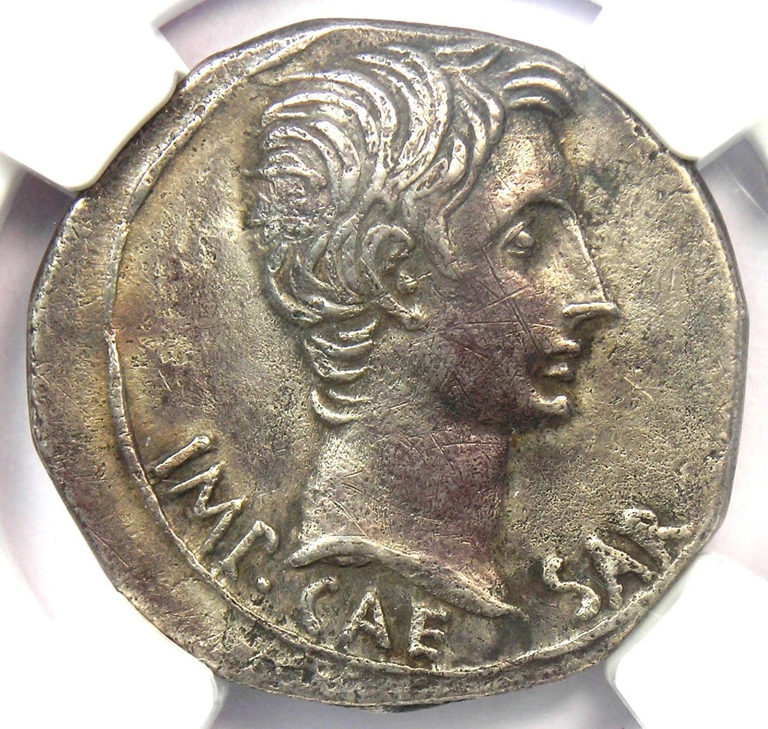 AUGUSTUS AR CISTOPHORUS TETRADRACHM ROMAN SILVER COIN (1 of 5)