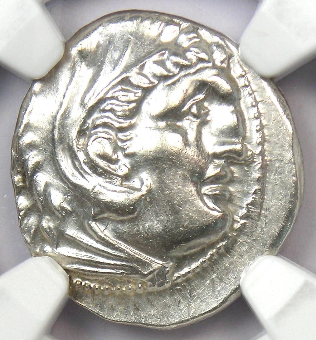 ALEXANDER THE GREAT AR DRACHM GREEK SILVER COIN: Alexander the Great AR Drachm Greek Silver Coin Year: 336 BC Denomination: Drachma Country of Origin: Greece Accessories: None Accessories Notice: When purchasing pre-owned goods, please refer to the