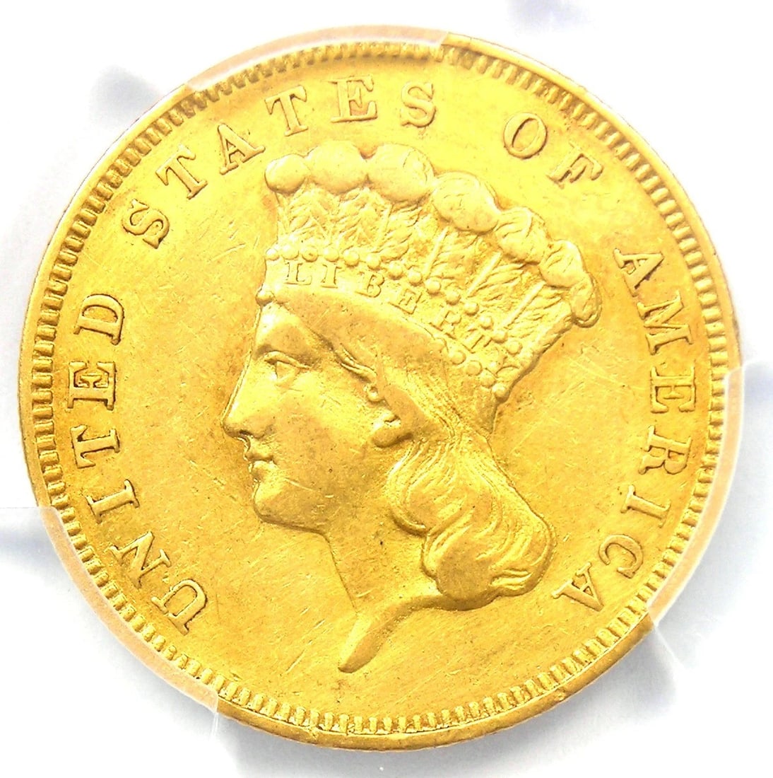 1856-S THREE DOLLAR INDIAN GOLD COIN $3: 1856-S Three Dollar Indian Gold Coin $3 Year: 1856 Denomination: $3 Country of Origin: United States Accessories: None Accessories Notice: When purchasing pre-owned goods, please refer to the photos o