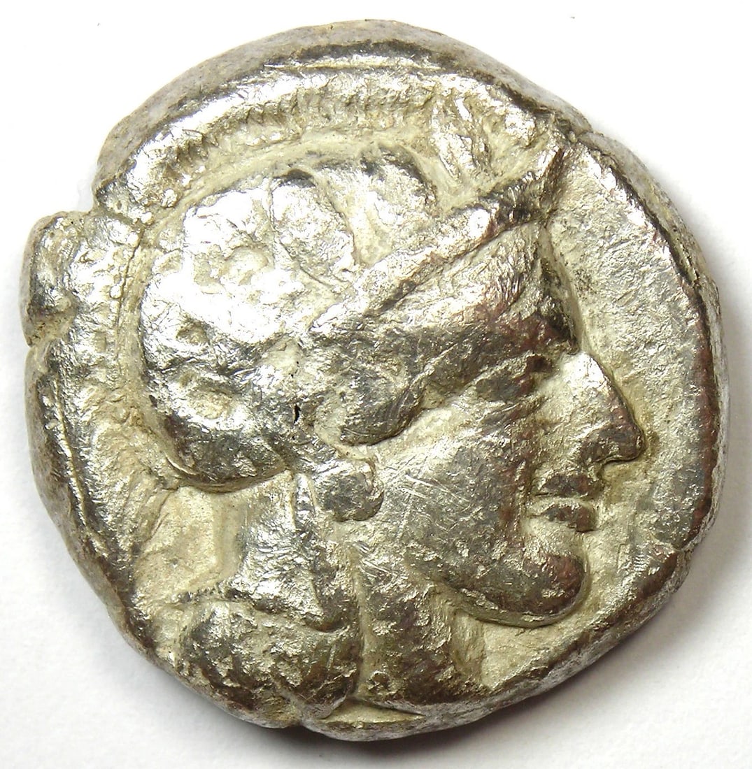ATTICA ATHENS ATHENA OWL AR TETRADRACHM SILVER COIN (1 of 3)