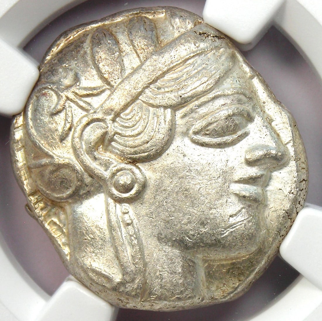 ATTICA ATHENS OWL AR TETRADRACHM SILVER GREEK COIN: Attica Athens Owl AR Tetradrachm Silver Greek Coin Year: 404 BC Denomination: Tetradrachm Country of Origin: Greece Accessories: None Accessories Notice: When purchasing pre-owned goods, please refer 