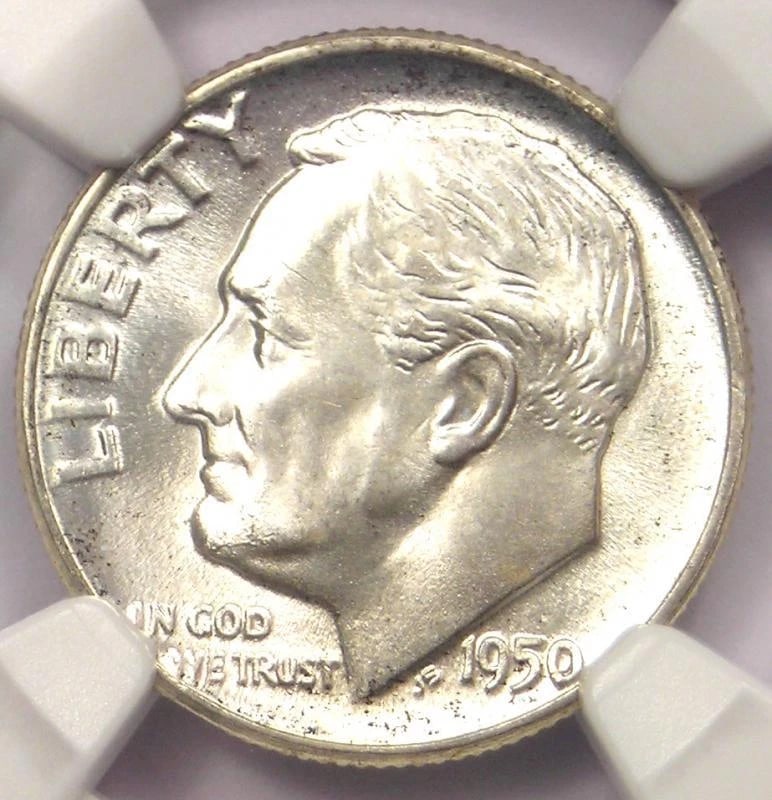 1950 ROOSEVELT DIME 10C COIN (1 of 3)