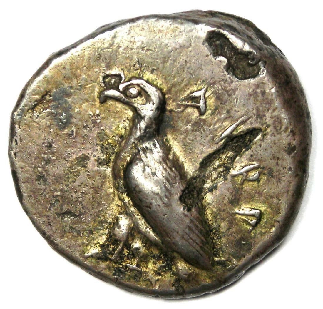 SICILY ACRAGAS AR DIDRACHM EAGLE CRAB AKRAGAS COIN (1 of 5)