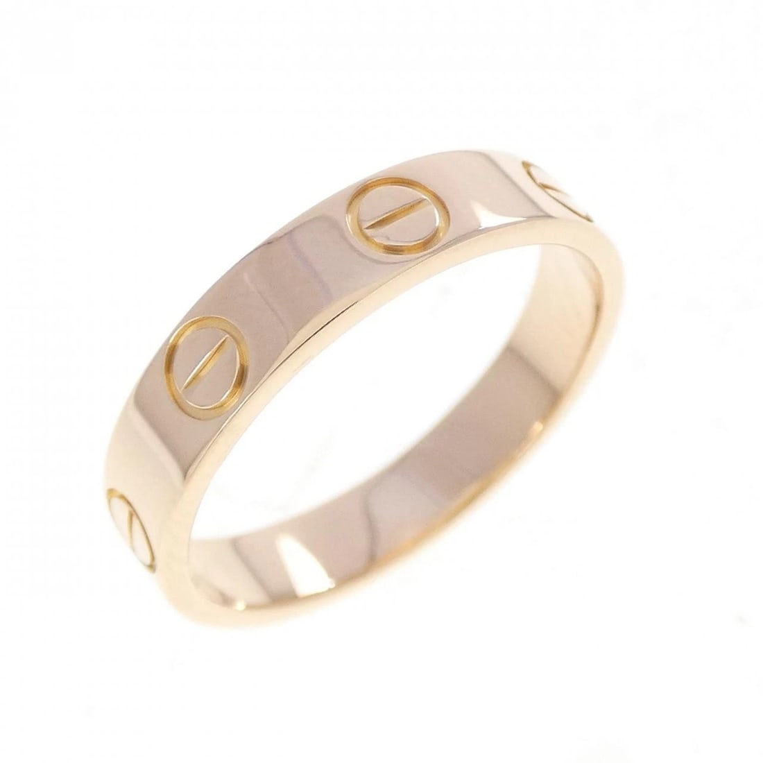 CARTIER MINI LOVE RING: Cartier Mini Love Ring Brand: CARTIER Type/Style: Cartier Ring Material: 750 Pink Gold, Color: Pink Gold Size: US5 1/4(50) Accessories: None Accessories Notice: When purchasing pre-owned g