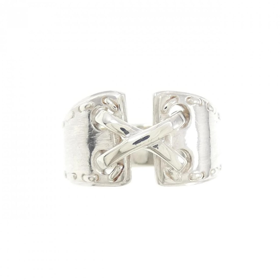 HERMES MEXICO RING: Hermes Mexico Ring Brand: HERMES Type/Style: Hermes Ring Material: 925Silver, Color: Silver Size: US5 1/4(50) Accessories: None Accessories Notice: When purchasing pre-owned goods, please refer to