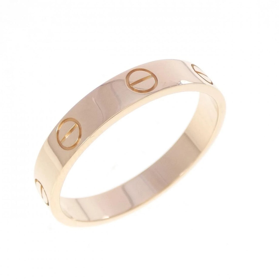 CARTIER MINI LOVE RING: Cartier Mini Love Ring Brand: CARTIER Type/Style: Cartier Ring Material: 750 Pink Gold, Color: Pink Gold Size: US8 3/4(59) Accessories: None Accessories Notice: When purchasing pre-owned g