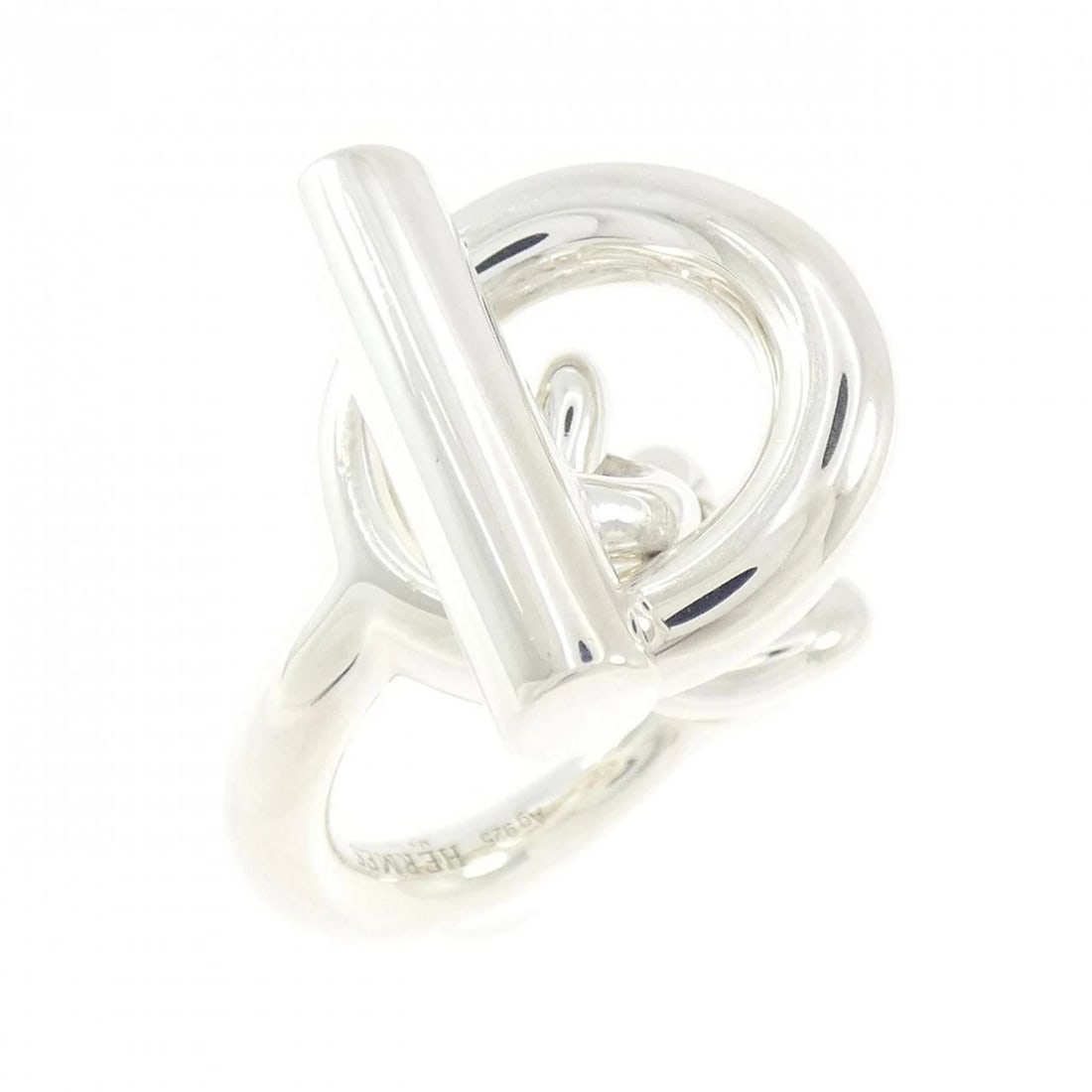 HERMES CROISETTE RING: Hermes Croisette Ring Brand: HERMES Type/Style: Hermes Ring Material: 925Silver, Color: Silver Size: US5(49) Accessories: None Accessories Notice: When purchasing pre-owned goods, please refer to the