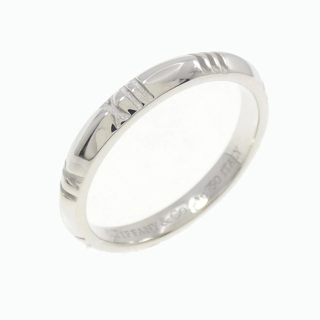 TIFFANY & CO. NARROW RING: TIFFANY & Co. Narrow Ring Brand: TIFFANY&Co. Type/Style: TIFFANY & Co. Ring Material: 750 white gold, Color: White Gold Size: US7 Accessories: None Accessories Notice: When purchasing pre-owned