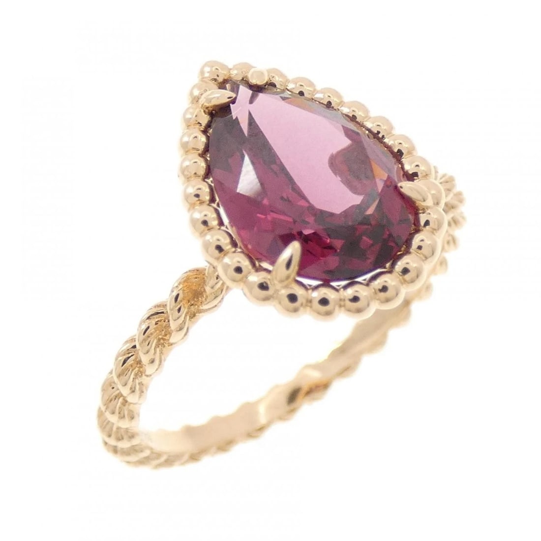 BOUCHERON SERPENT BOHEME RING: Boucheron Serpent Boheme Ring Brand: Boucheron Type/Style: Boucheron Ring Material: 750 Pink Gold, Main Stone Garnet Color: Pink Gold Size: US5 3/4(51) Accessories: None Accessories Notice: When