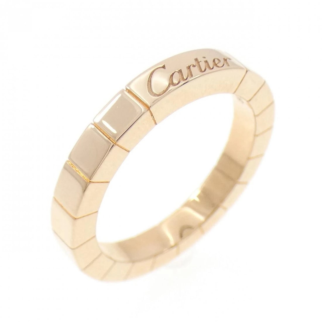 CARTIER LANIER RING: Cartier Lanier Ring Brand: CARTIER Type/Style: Cartier ring Material: 750 Pink Gold, Color: Pink Gold Size: US5(49) Accessories: None Accessories Notice: When purchasing pre-owned goods, please refer