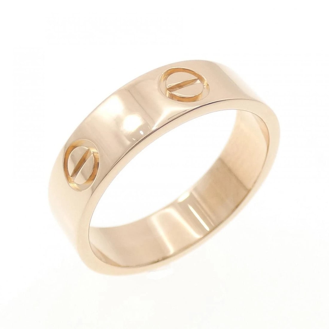 CARTIER LOVE RING: Cartier Love Ring Brand: CARTIER Type/Style: Cartier Ring Material: 750 Pink Gold, Color: Pink Gold Size: US8(57) Accessories: None Accessories Notice: When purchasing pre-owned goods, please refer
