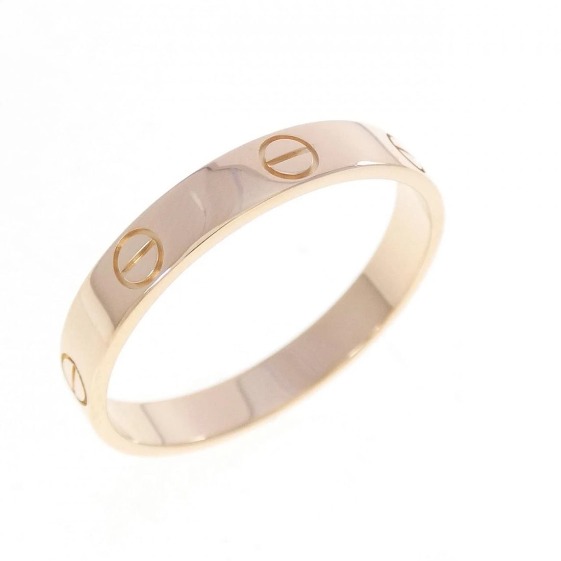 CARTIER MINI LOVE RING: Cartier Mini Love Ring Brand: CARTIER Type/Style: Cartier Ring Material: 750 Pink Gold, Color: Pink Gold Size: US10 1/2(64) Accessories: None Accessories Notice: When purchasing pre-owned
