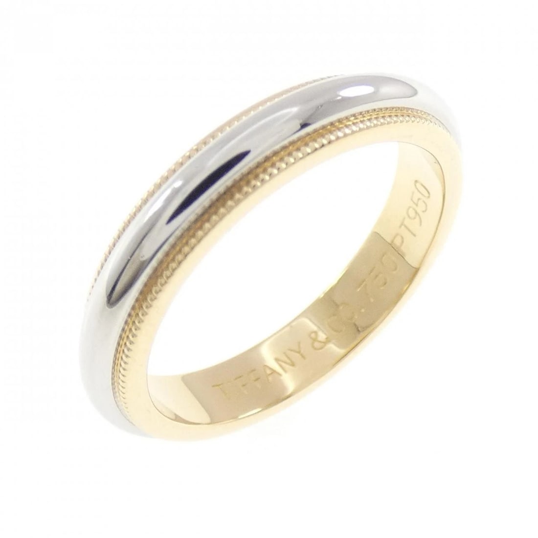 TIFFANY & CO. MILGRAIN RING: TIFFANY & Co. Milgrain Ring Brand: TIFFANY&Co. Type/Style: TIFFANY & Co. Ring Material: 750 Yellow Gold/750 White Gold/750 Pink Gold, Color: YG,WG,PG Size: US5 3/4 Accessories: None Accessories