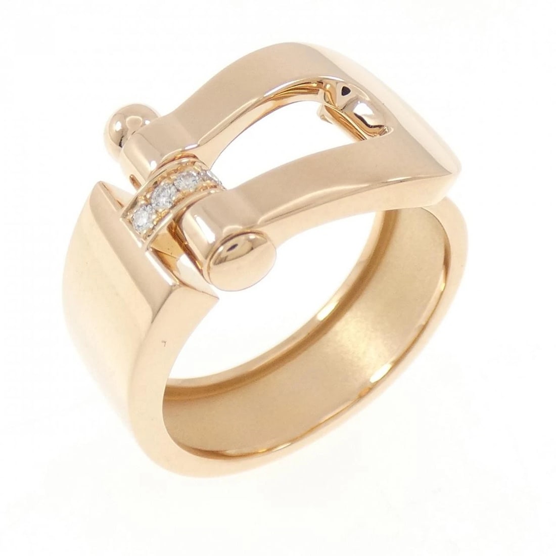 FRED FORCE LARGE RING: Fred Force Large Ring Brand: FRED Type/Style: Fred Ring Material: 750 Pink Gold, Main Stone Natural Color: Pink Gold Size: US7 3/4(56) Accessories: None Accessories Notice: When purchasing
