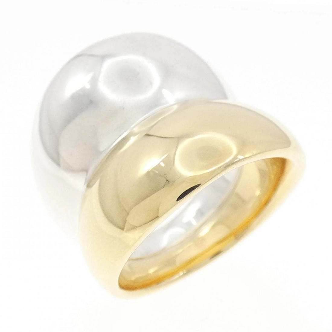 GEORG JENSEN 750YG/925 RING: Georg Jensen 750YG/925 Ring Brand: Georg Jensen Type/Style: Georg Jensen Ring Material: 750 Yellow Gold/925 Silver, Color: YG ,Silver Size: US6 1/2(53) Accessories: None Accessories Notice