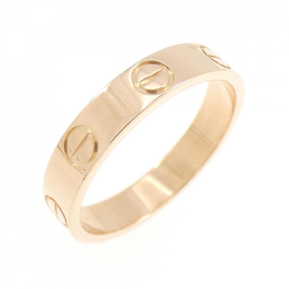 CARTIER MINI LOVE RING: Cartier Mini Love Ring Brand: CARTIER Type/Style: Cartier Ring Material: 750 Pink Gold, Color: Pink Gold Size: US5 1/4(50) Accessories: None Accessories Notice: When purchasing pre-owned g