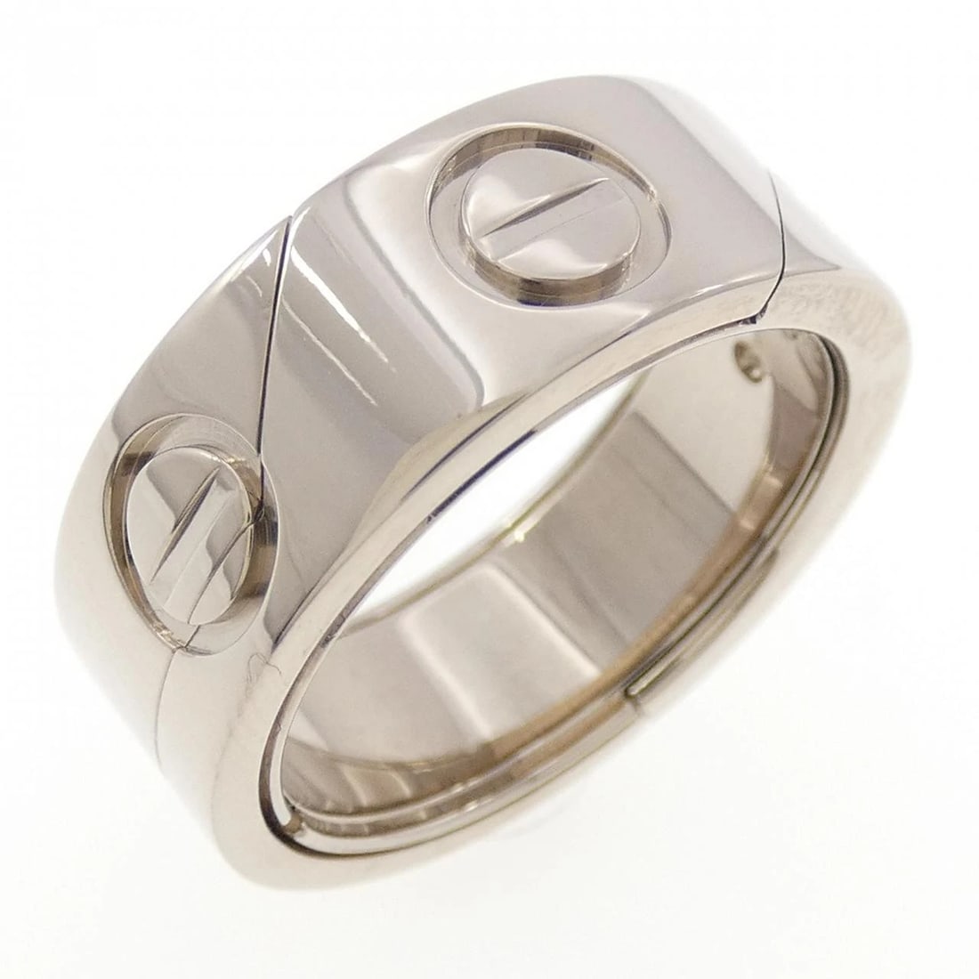CARTIER ASTROLOVE RING: Cartier Astrolove Ring Brand: CARTIER Type/Style: Cartier Ring Material: 750 white gold, Color: White Gold Size: US5 1/4(50) Accessories: None Accessories Notice: When purchasing pre-owned goods,