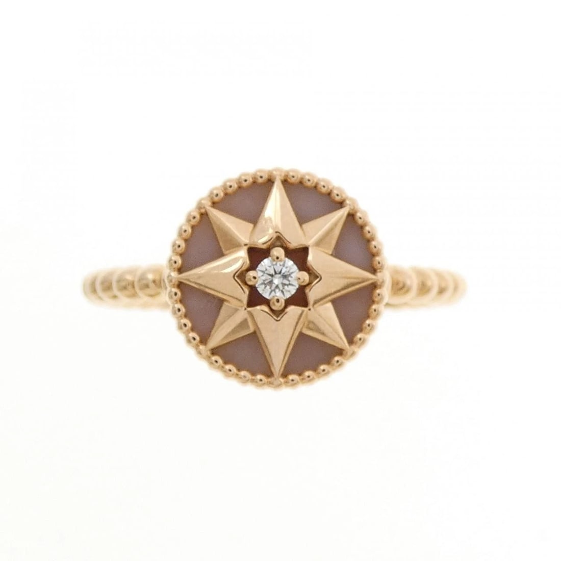 CHRISTIAN DIOR ROSE DES VENTS RING: Christian Dior Rose des Vents Ring Brand: Christian Dior Type/Style: Christian Dior Ring Material: 750 Pink Gold, Main Stone Opal Color: Pink Gold Size: US6 1/4(53) Accessories: None Acces