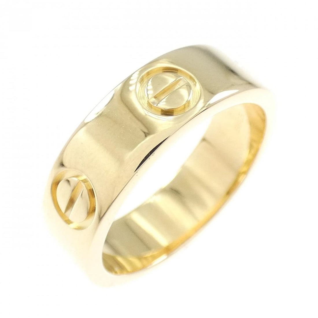 CARTIER LOVE RING: Cartier Love Ring Brand: CARTIER Type/Style: Cartier Ring Material: 750 yellow gold, Color: Yellow Gold Size: US5 1/4(50) Accessories: None Accessories Notice: When purchasing pre-owned go