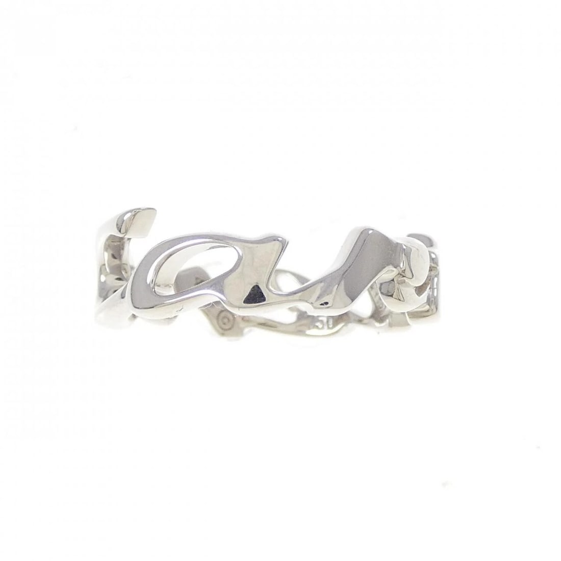 CARTIER SIGNATURE RING: Cartier Signature Ring Brand: CARTIER Type/Style: Cartier Ring Material: 750 white gold, Color: White Gold Size: US5(49) Accessories: None Accessories Notice: When purchasing pre-owned goo