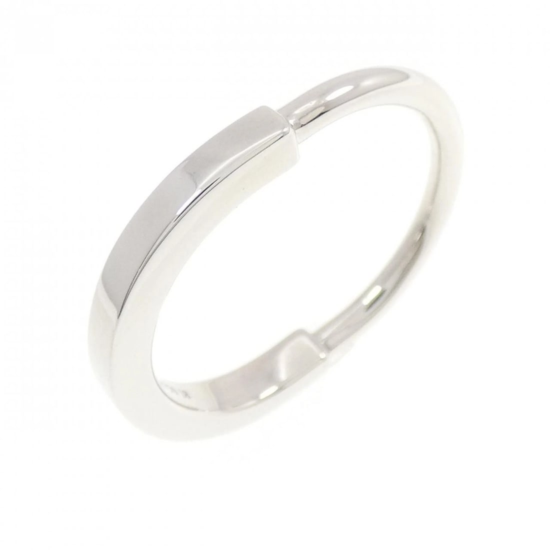 TIFFANY&CO. ROCK RING: TIFFANY&Co. Rock Ring Brand: TIFFANY&Co. Type/Style: TIFFANY & Co. Ring Material: 750 white gold, Color: White Gold Size: US8 1/2 Accessories: None Accessories Notice: When purchasing pre-owned