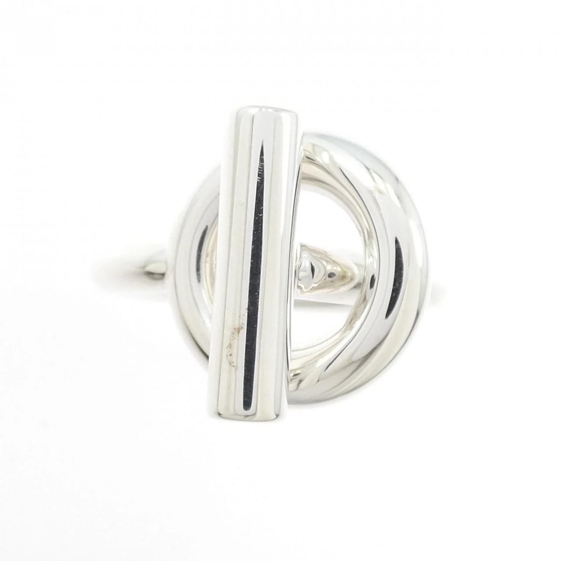 HERMES ECHAPPE RING: Hermes Echappe Ring Brand: HERMES Type/Style: Hermes Ring Material: 925Silver, Color: Silver Size: US5 1/4(50) Accessories: None Accessories Notice: When purchasing pre-owned goods, please refer to