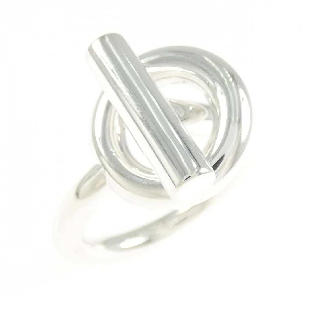 HERMES ECHAPPE RING: Hermes Echappe Ring Brand: HERMES Type/Style: Hermes Ring Material: 925Silver, Color: Silver Size: US7(54) Accessories: None Accessories Notice: When purchasing pre-owned goods, please refer to the