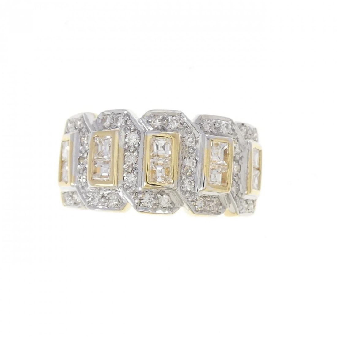 PONTE VECCHIO DIAMOND RING: Ponte Vecchio Diamond Ring Brand: Ponte Vecchio Type/Style: Ponte Vecchio Ring Material: 750 yellow gold/750 white gold, Main Stone Natural Color: YG,WG Size: US6 1/4 Accessories: None Accessories