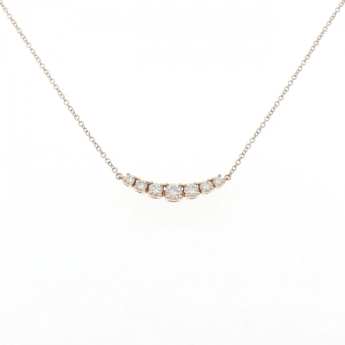 TIFFANY&CO. EAST WEST NECKLACE: TIFFANY&Co. East West Necklace Brand: TIFFANY&Co. Type/Style: TIFFANY&Co. Necklace Material: 750 Pink Gold, Main Stone Natural Color: Pink Gold Size: length41cmActual Size Pendant length approx. x