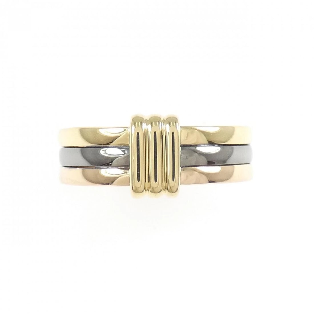 MAUBOUSSIN ELEGANCE FRANCAISE RING: Mauboussin Elegance Francaise Ring Brand: MAUBOUSSIN Type/Style: Mauboussin Ring Material: 750 Yellow Gold/750 White Gold/750 Pink Gold, Color: YG,WG,PG Size: US7 Accessories: None Accessories