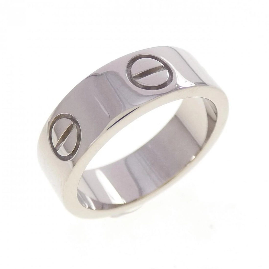 CARTIER LOVE RING: Cartier Love Ring Brand: CARTIER Type/Style: Cartier Ring Material: 750 white gold, Color: White Gold Size: US4 3/4(49) Accessories: None Accessories Notice: When purchasing pre-owned goods, please